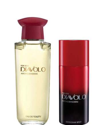 Diavolo Gift Set for Men (edT 100ml + Deodorant) by Antonio Banderas